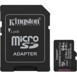 Kingston Micro SD card 64 GB SDCS3/64GB Class10 Canvas Select Plus SD adapter, 100MBs Read,Class 10 UHS-I | Eponuda.ba