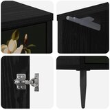  Noćni ormar BREMEN Crni hrast 36 x 33 x 51 cm Konstruirano drvo - Magnolijski uzorak 1 | shoptok.hr