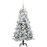 vidaXL Umetno Zložljivo Božično Drevo Zelena 150 cm PE in PVC | Shoptok.si