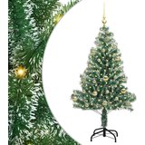 vidaXL Umjetno Božićno Drvo s Snježnim Flokom i LED Svjetlom 150 cm | shoptok.hr