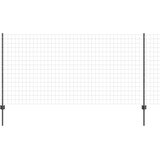 Euro ograda s postom 10 x 1,2 m Čelik premazan PVC-om Siva | shoptok.hr