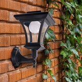  LED solarna zidna lampa TIRANA LED/1,2V 1800 mAh IP44 crna | Eponuda.com