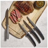 BonBistro Črni/v srebrni barvi jekleni noži za meso v kompletu 4 ks Carne – | Shoptok.si