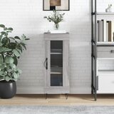 vidaXL Komoda siva sonoma 34,5x34x90 cm inženirski les Cene