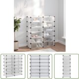 The Living Store Stojalo za čevlje prozorno 94,5x36,5x106 cm PP - Stojalo Za Čevlje, (21744397) Cene