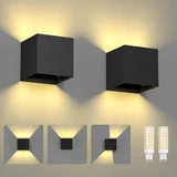 7 W LED stenska svetilka z nastavljivim snopom svetlobe - komplet 2 kosov