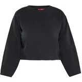 swirly Sweater majica crna