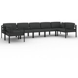  7-dijelna vrtna garnitura s jastucima aluminijska antracit | shoptok.hr