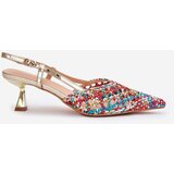Boto Pumps With Pointed Toe And Open Heel Multicolor Umirana | Shoptok.si