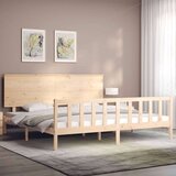  Posteljni okvir z vzglavjem trden les | Shoptok.si