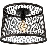 QAZQA Podeželska stropna svetilka črn ratan 40 cm IP44 - Calamus | Shoptok.si