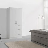 Mömax omara za oblačila lasse 2t, bela, š. 90 cm | Shoptok.si