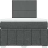  Krevet box spring s madracem tamnosivi 120 x 190 cm tkanina | shoptok.hr