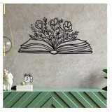 WALLXPERT Zidna dekoracija Culture Flower, 68x34cm, crna | Eponuda.ba