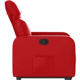  Naslonjač na podizanje od umjetne kože crveni | shoptok.hr