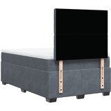  Krevet box spring s madracem tamnosivi 120 x 190 cm baršun | shoptok.hr