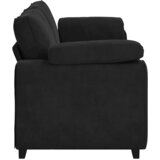  Trosjed Kauč Crni 220x77x82 cm Baršun | shoptok.hr