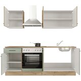 Flex-Well Kuhinjski Blok Cara, Zelena, Hrast | Shoptok.si