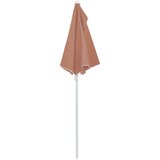  Vrtni polukružni suncobran sa stupom 180 x 90 cm terakota | shoptok.hr