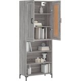  Visoka komoda siva sonome 69,5x34x180 cm od konstruiranog drva | shoptok.hr