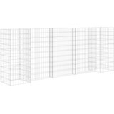  Gabionska sadilica u H-obliku od čelične žice 260 x 40 x 100 cm | shoptok.hr