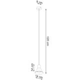  Sollux SL.0983 - Luster na lanku TALEJA 1xE27/60W/230V beli | Eponuda.com