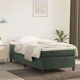 Box spring postelja z vzmetnico temno zelena 80x200 cm žamet, (20899040) | Shoptok.si