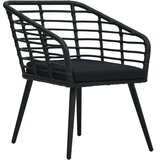  3-dijelni bistro set od poliratana crni | Eponuda.com