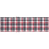 vidaXL Jastuk za ležaljku crveni karirani 200 x 60 x 3 cm od tkanine | shoptok.hr