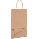  Papirnate vrećice 50 kom s ručkama smeđe 21x11x36 cm | shoptok.hr