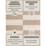 Hanse Home Bela/svetlo rjava obojestranska/ročno tkana volnena preproga 80x150 cm Vika – | Shoptok.si