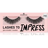 Essence LASHES TO IMPRESS umetne trepalnice za volumen in zgostitev trepalnic 09 Big Lash Crush 1 par Cene