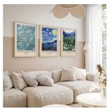WALLXPERT huhu269 - 50 x 70 Multicolor Decorative Framed MDF Painting (3 Pieces) | ePonuda.com