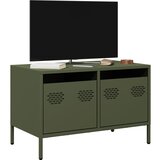 vidaXL TV omarica olivno zelena 68x39x43,5 cm hladno valjano jeklo Cene