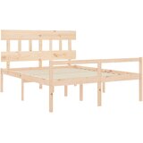 Krevet za starije s uzglavljem 160x200 cm od masivnog drva | Eponuda.ba