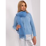 Wool Fashion Italia Scarf-AT-SZ-23185.73P-blue | Shoptok.si