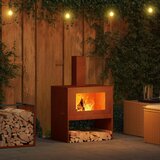  Kamin Smeđa 60 x 40 x 96 cm Čelik otporan na vremenske uvjete | shoptok.hr