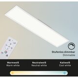 BRILO LED RGBW prigušiva stropna svetiljka SLIM LED/40W/230V + daljinski upravljač | Eponuda.com