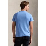 Polo Ralph Lauren Majice s kratkimi rokavi T-SHIRT AJUSTE EN PIMA COTON Modra | Shoptok.si
