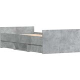  Kreveta s uzglavljem i podnožjem boja betona 90x190 cm | shoptok.hr
