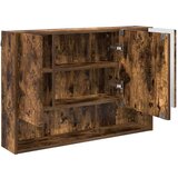 vidaXL Kopalniška ogledalna omara Dimljeni hrast 80 x 17 x 55 cm | Shoptok.si