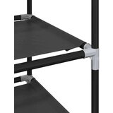 vidaXL Stojala za čevlje 2 kosa 10-stopenjska črna 33x33x174 cm | Shoptok.si