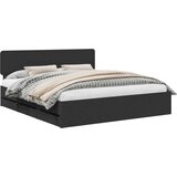 vidaXL Okvir za krevet Crna 200 x 200 cm Inženjersko Drvo | shoptok.hr