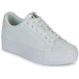 Calvin Klein Jeans Nizke superge BOLD VULC FLATF LACEUP LTH WN Bela | Shoptok.si
