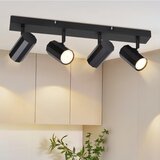 Nettlife 4 črne GU10 vintage kovinske stropne svetilke MAX. 25W za kuhinjo, jedilnico, dnevno sobo, spalnico, brez žarnic, (22116870) | Shoptok.si