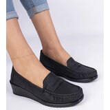 Gemre Black women's wedge loafers Zorani | Shoptok.si