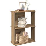  Regal za knjige s 3 razina boja hrasta 60x30x80 cm drveni | shoptok.hr