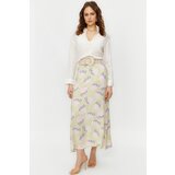 Trendyol Powder Flower Patterned A-Line Woven Skirt | shoptok.hr