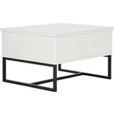 Livetastic klubska miza, 70/60/40,5-65,5 cm črna, bela Cene