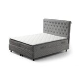 Hanah home Sonata Set 90 x 190 v2 - Grey Grey Single Mattress, Base & Headboard Cene